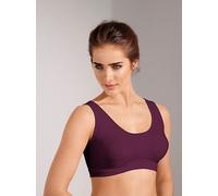 Bustier WÄSCHEPUR, Damen, Gr. 50, Cup B/C/D, bunt (aubergine, marine), 97% Baumwolle, 3% Elasthan, BHs Bustier BH-Set (54618858-50) aubergine, marine