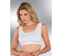 Bustier WÄSCHEPUR, Damen, Gr. 50, N-Gr, weiß, 95% Baumwolle, 5% Elasthan, BHs Bustier (454689-50) weiß