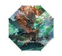 ButkUs One Piece Roronoa Zoro Regenschirm Automatisch Öffnen Beliebtes Anime Muster UV Schutz Reise Regenschirm Kompakt Winddicht für Frauen Männer Jugendliche, Anime Farbe