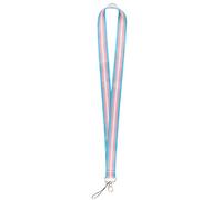 Butler & Grace Transgender Lanyard Bi-Flagge LGBT blau rosa weiß LGBTQ gestreift stolz Schlüsselanhänger Schmuck Schmuck Geschenke für sie, sie, ihn, seine Unterstützung