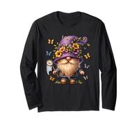 Butterfly GNOME for Women Girls and Hippie Mom Floral Spring Langarmshirt