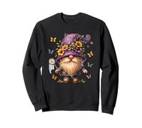Butterfly GNOME for Women Girls and Hippie Mom Floral Spring Sweatshirt
