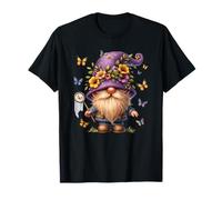 Butterfly GNOME for Women Girls and Hippie Mom Floral Spring T-Shirt
