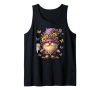 Butterfly GNOME for Women Girls and Hippie Mom Floral Spring Tank Top