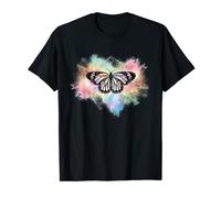 Butterfly Tees For Women Girls Watercolor Rainbow Butterfly T-Shirt