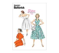Butterick B6682E5 Schnittmuster für Damenkleid und Jacke, Papier, weiß, Sizes 14-22