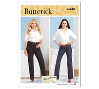 BUTTERICK B6840RR Damen-Jeans, Code B6840 Schnittmuster-Set, mehrfarbig, Sizes 18W-20W-22W-24W