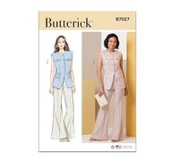 Butterick B7027Y5 Sportswear Sewing Pattern Schnittmuster für Sportbekleidung, Mehrfarbig, Y5 (18W-20W-22W-24W-26W)