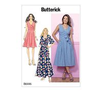 Butterick Muster 6446, Damenkleid, Größen 14-22, Papier, Mehrfarbig, E5 (14-16-18-20-22)