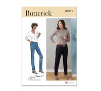 Butterick Palmer/Pletsch Schnittmuster-Set für Damen Jeans, Design Code B6911, Größen 37-34-36-40
