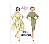 Butterick Patterns Butterick-Muster 6242, Damenkleid, Größen 42-44-46-48-50, Wolle, Mehrfarbig, E5 (14-16-18-20-22)