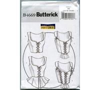Butterick Patterns B4669 Size EE 14-16-18-20 Misses Corset, Pack of 1, White
