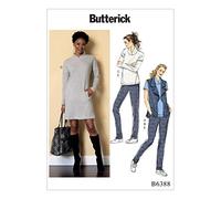 Butterick Patterns Butterick 6388 ZZ Schnittmuster Weste Top Kleid und Hose, Mehrfarbig, Größen lrg-XXL