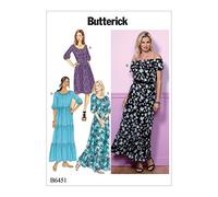 Butterick Patterns Butterick 6451 Y, Schnittmuster Kleid, Größen xsm-med, mehrfarbig