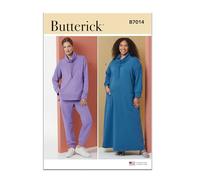 Butterick Schnittmuster B7014AA Lounge-Kleid für Damen und Damen, Oberteil und Hose, Größe XS, S, M, L, XL