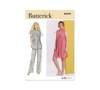 Butterick Schnittmuster-Set für Damen, Lounge-Top, Kleid und Hose, Designcode B6945, Größen 46-48-50-52-54