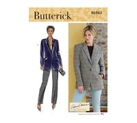Butterick Schnittmuster-Set für Damenjacke, Code B6862, Größen 36-38-40, mehrfarbig