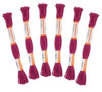 buttinette Sticktwist-Sparset "Beere", Inhalt: 6 Strängchen à 8 m