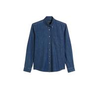 Button down collar, long sleeves, one chest pocket, round hem MULTI/ INDIGO S MULTI/ INDIGO