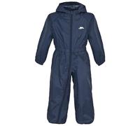 Trespass Button, Navy Blue, 6/12, Wasserdichter Regenanzug mit Kapuze für Babys & Kleinkinder 6-24 Monate, 6-12 Monate, Blau