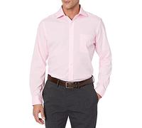 Buttoned Down Tailored Fit Spread-collar Stretch Non-iron Dress Shirt Smoking Hemd, Pink, 15" Neck 33" Sleeve (Herstellergröße:):)