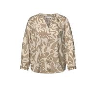 Tunika STREET ONE, Damen, Gr. 38, safari beige, Web, 100% Viskose, unifarben, klassisch, V-Ausschnitt, eng Bündchen, Tuniken, mit 3/4 Ärmeln (96136610-38) safari beige