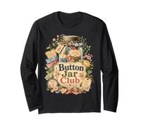 Buttonglas Club Cottagecore zum Nähen im Vintage-Stil Langarmshirt
