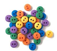 Buttons Galore Knöpfe groß aus robustem Kunststoff ''Gemstone'', mehrfarbig