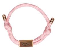 Butzon & Bercker altrosa Textilarmband mit Fisch-Anhänger: Sei behütet auf all deinen Wegen. Christlicher Schmuck zur Kommunion, Taufe oder Geburtstag. Kinderarmband in Geschenkverpackung