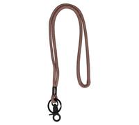 Butzon & Bercker Schlüsselband beige – schwarzer Metallkarabiner, Fischsymbol, 41 cm