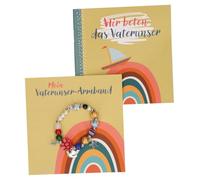 Butzon & Bercker Geschenkset Mein Vaterunser-Armband, inkl. farbig illustriertem Begleitheft mit Erklärungen, christliches Kinder-Set zum Beten und Verstehen, religiöses Geschenk zur Kommunion, Taufe