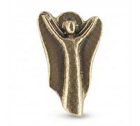 Butzon & Bercker Schutzengel Bronze Plakette - Handgefertigter Engel, Geschenk für Kommunion & Konfirmation, 4 x 2,4 cm, Portemonnaie Talisman, Geldbörse Amulett