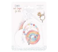 Butzon & Bercker Stretch-Armband mit Kreuz und bunten Perlen: Schutz und Segen für dich. Christlicher Schmuck für Kinder zur Kommunion, Taufe oder Geburtstag. Kinderarmband mit Bedeutung & Begleitheft