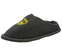 Borussia Dortmund Unisex Bvb-filzpantoffeln Hausschuh, Grau Silbergrau, 44 45 EU