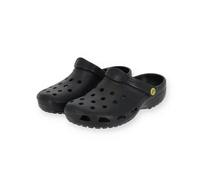 Borussia Dortmund BVB Clogs schwarz, Gartenschuhe Logo, Gr. 36/37