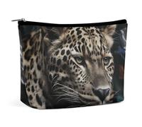 BVNMT Make-up-Tasche, tragbare Kosmetiktasche, große Kapazität, Reise-Make-up-Tasche, Aufbewahrungstasche, Motiv: Traumpferd, bedruckt, Kulturbeutel, geeignet für Frauen und Mädchen, Flagge mit