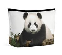 BVNMT Make-up-Tasche, tragbare Kosmetiktasche, große Kapazität, Reise-Make-up-Tasche, Aufbewahrungstasche, Cupcake-Druck, Kulturbeutel, geeignet für Frauen und Mädchen, Panda, Einheitsgröße
