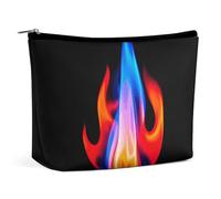 BVNMT Make-up-Tasche, tragbare Kosmetiktasche, großes Fassungsvermögen, Reise-Make-up-Tasche, Aufbewahrungstasche, nautisches weißes Ankermuster, bedruckt, Kulturbeutel, geeignet für Damen und Mädchen