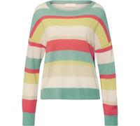 BvS Brigitte von Schönfels Kaschmir Streifenpullover Sand/Khaki, 48