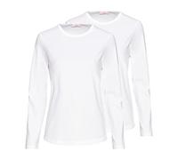 BvS Brigitte von Schönfels Langarm-Shirts im Doppelpack | Aus weichem Baumwolljersey mit Elastan-Anteil, Rundhalsausschnitt und langen Ärmeln.
