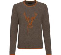 BvS Brigitte von Schönfels Pullover mit Hirschmotiv Braun/Orange, 44