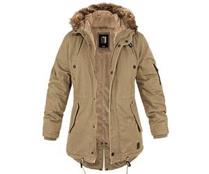 bw-online-shop Ladies Fishtail Winterparka mit Futter camel - 3XL