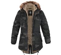 bw-online-shop Ladies Fishtail Winterparka mit Futter darkcamo - XS
