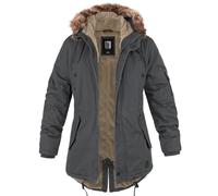 bw-online-shop Ladies Fishtail Winterparka (Sale) anthrazit, Größe L, Herren, Baumwolle