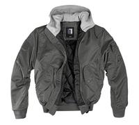 bw-online-shop MA-1 Jacke Hooded Sweat (Sale) anthrazit/grau, Größe S, Herren, mit Kapuze, Synthetik