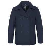 bw-online-shop Navy Pea Coat Mantel (Sale) blau, Größe L, Herren, Wolle