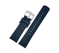 BWBVHRHZY 20mm 21mm 22mm gewebtes Nylon-Armband mit Unterseite, passend for Tissot T116, passend for Seiko Nr. 5 SSB373P1, passend for Mido/fit for CASIO Herrenarmband(Blue SK,21mm)