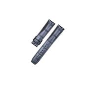 BWBVHRHZY Armband Leder Geeignet for Baume & Mercier Fit for HAMPTON/Fit for CLASSIMA Zubehör Oberschicht-Leder-Uhrengürtel 20/22 mm(Black,22mm)