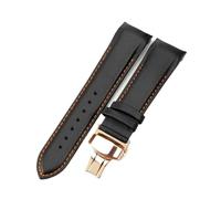 BWBVHRHZY Lederarmband passend for Philippe Aquanaut Tissot 1853 passend for Couturier T035410a T035617a Uhrenarmband-Zubehör 22 23 24 mm(Black orange-Rose-B1,24mm)