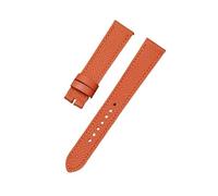 BWBVHRHZY Uhrenarmband passend for Hermes H Hour HH1.210/201 16 mm Lederarmband Damenarmband Oberschicht Leder(Orange,20mm)